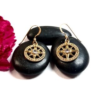 Star Earrings, Celestial, North Star, Polaris